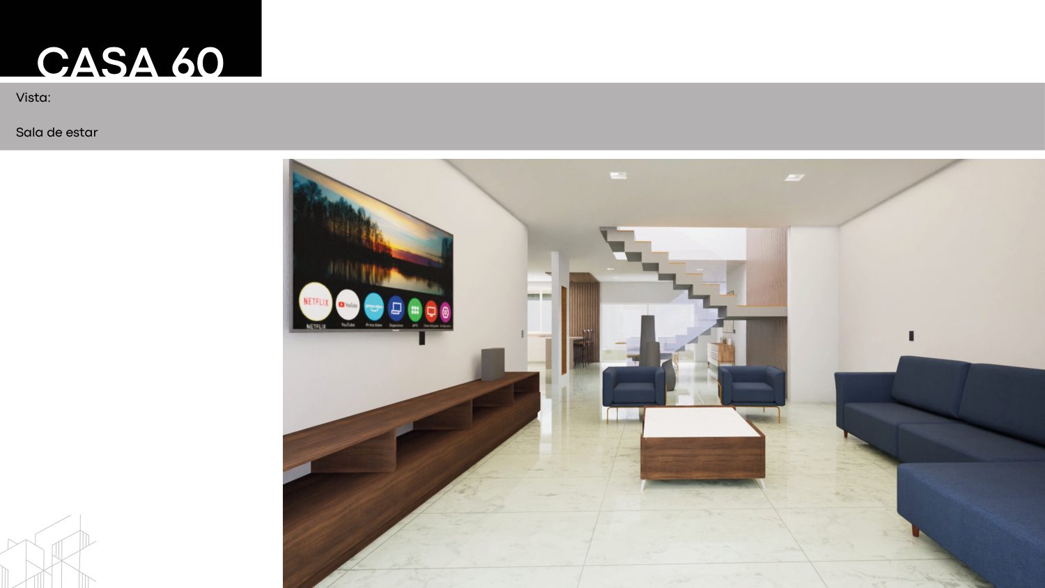 Casa 60 sala de estar segunda vista
