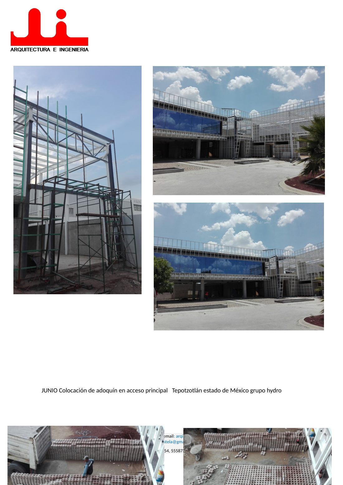 Colocación de adoquín Grupo Hydro