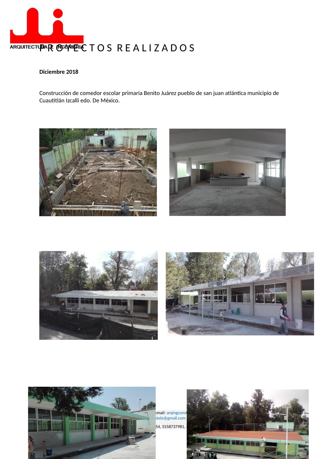 Construcción de comedor escolar primaria Benito Juárez